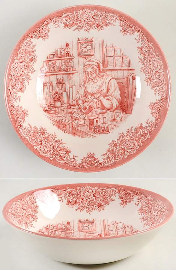 Santa's Workshop Soup/Cereal Bowl by Royal Stafford-1