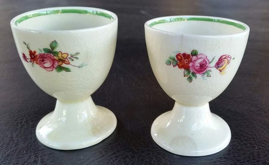 Roses (Green Band) Single Egg Cup by Royal Doulton-1