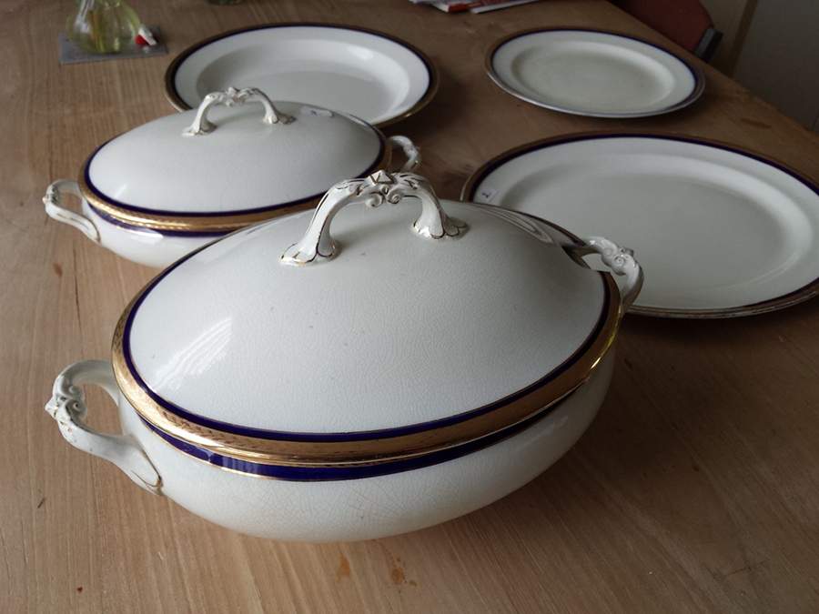 4524 Oval Tureen & Lid by Ridgway (Ridgways)-1