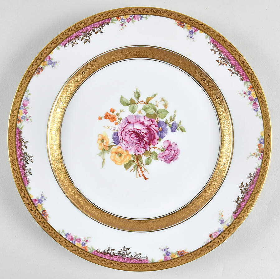Queens Rose Dinner Plate by Rosenthal - Continental-1
