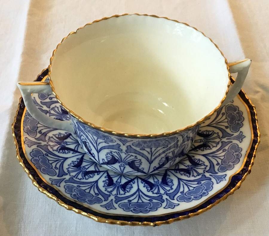 C8893 Footed Bouillon Cup & Saucer by Royal Doulton-1