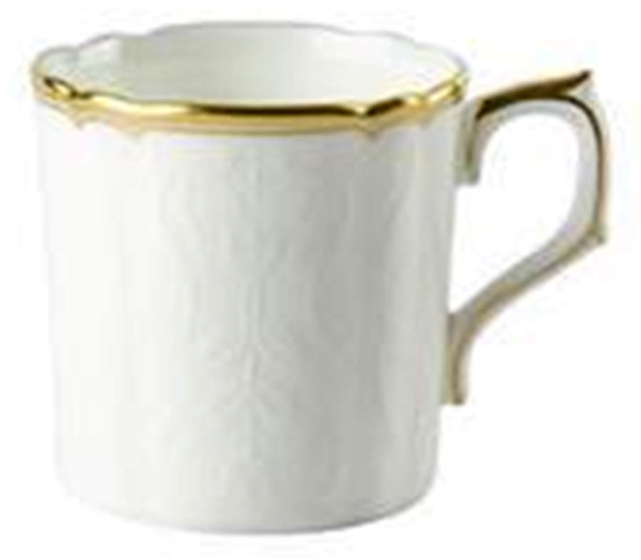 Darley Abbey Pure (Gold Trim) Flat Demitasse Cup by Royal Crown Derby-1