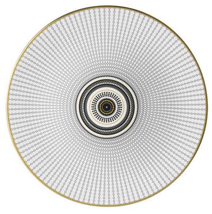 Oscillate Onyx Service Plate (Charger) by Royal Crown Derby-1