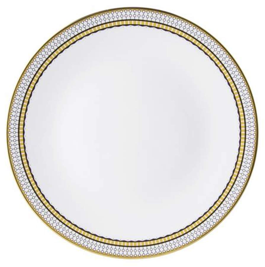 Oscillate Onyx Dinner Plate by Royal Crown Derby-1
