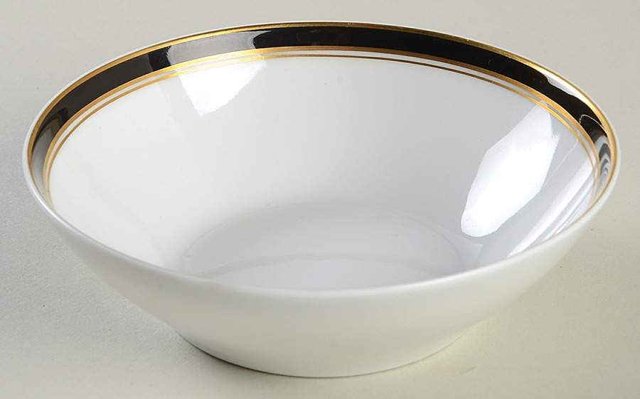 Diplomat Black Fruit/Dessert (Sauce) Bowl by Raynaud-1