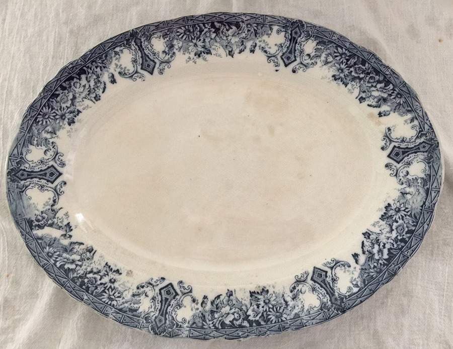 Hamden 18" Oval Serving Platter by T Rathbone & Co-1