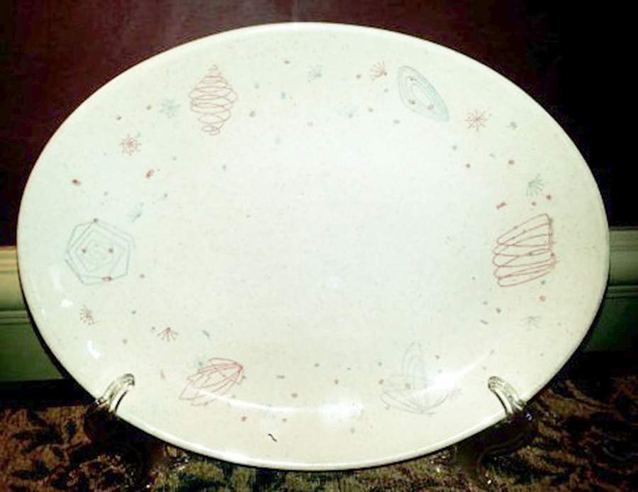 Interlude 12" Oval Serving Platter by Royal (USA)-1