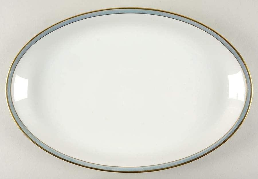 Gala Blue (Form E Shape) 15" Oval Serving Platter by Rosenthal - Continental-1