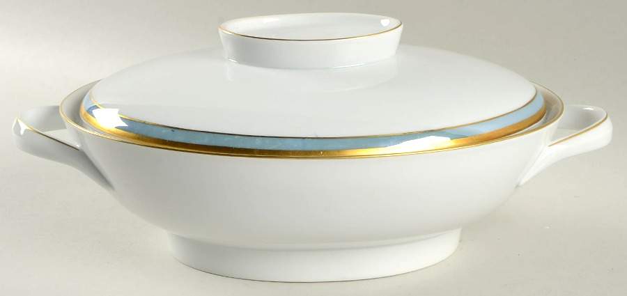 Gala Blue (Form E Shape) Oval Covered Vegetable by Rosenthal - Continental-1