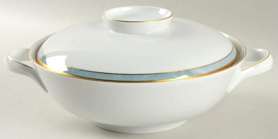 Gala Blue (Form E Shape) Round Covered Vegetable by Rosenthal - Continental-1