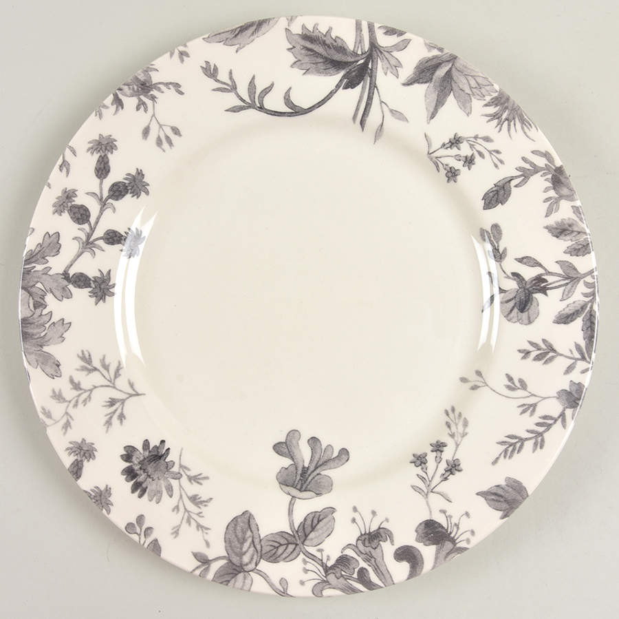 Floral Weave Grey Dinner Plate by Royal Stafford-1