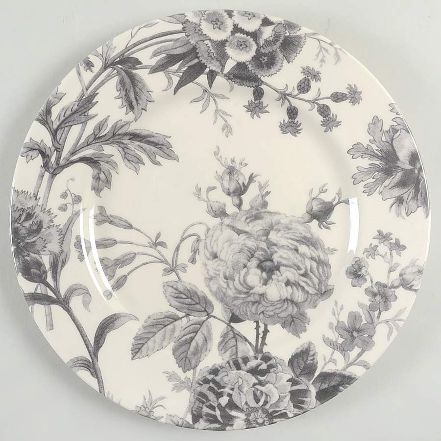 Floral Weave Grey Dinner Plate by Royal Stafford-1
