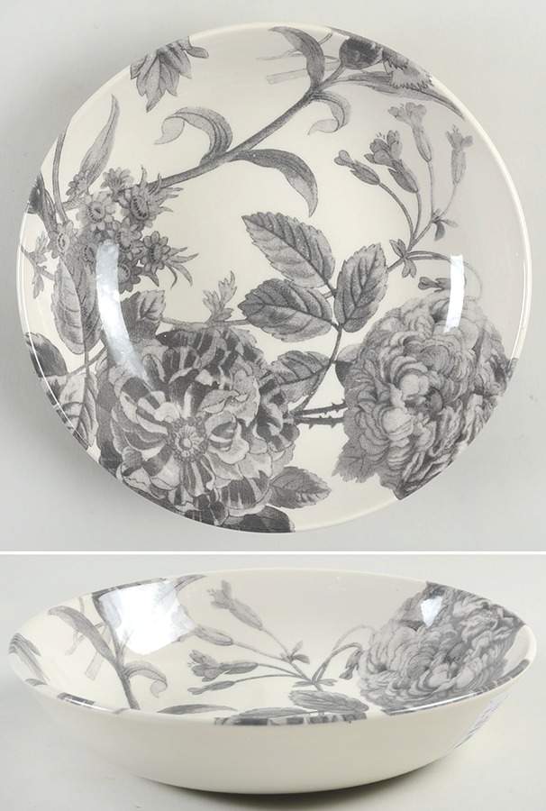 Floral Weave Grey 8" Individual Pasta Bowl by Royal Stafford-1