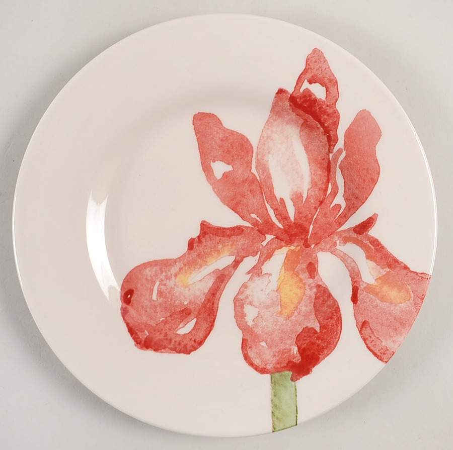 Red Iris Salad Plate by Royal Stafford-1