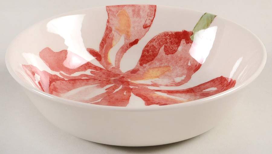 Red Iris Soup/Cereal Bowl by Royal Stafford-1