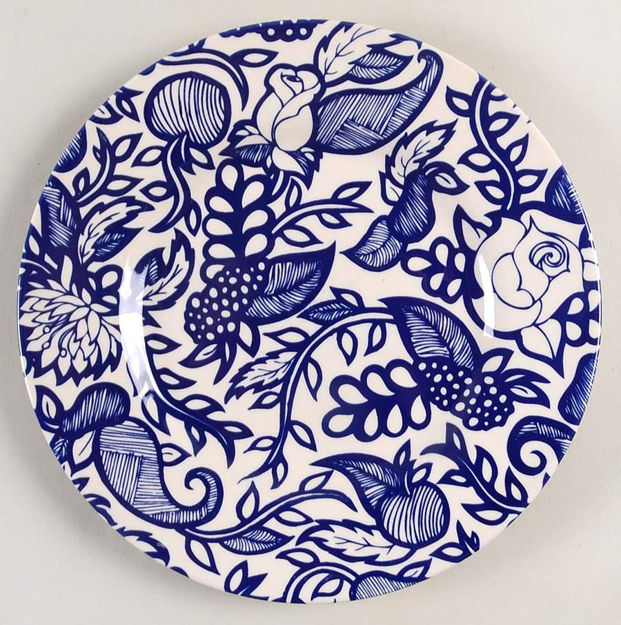 Festival Blue Salad Plate by Royal Stafford-1