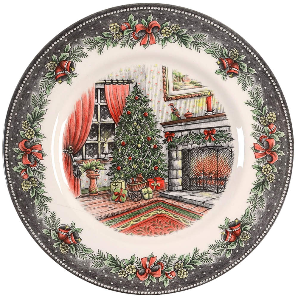 Christmas Morning Dinner Plate by Royal Stafford-1