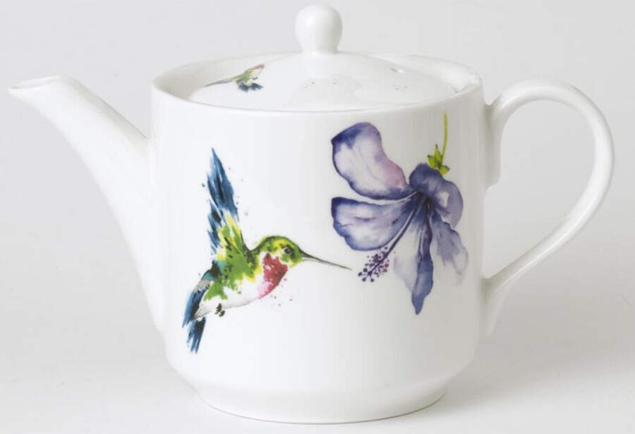 Hummingbird Teapot & Lid by Roy Kirkham-1