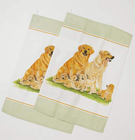 Dog Collection Tea Towel by Roy Kirkham-1