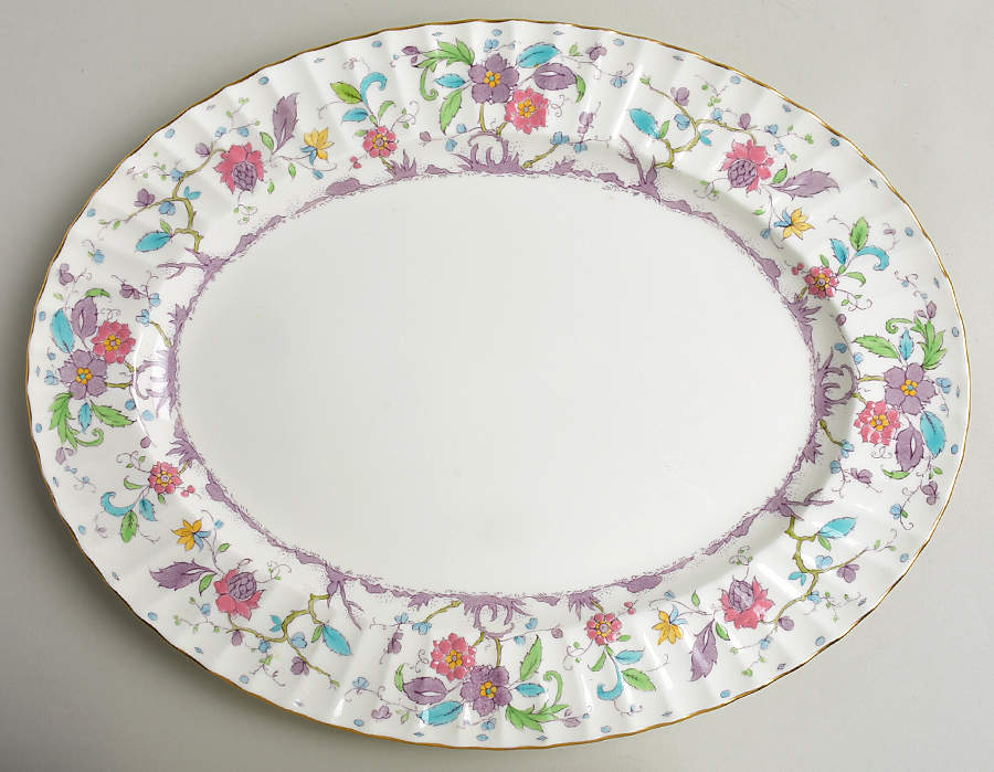 Fantasy 15" Oval Serving Platter by Royal Worcester-1