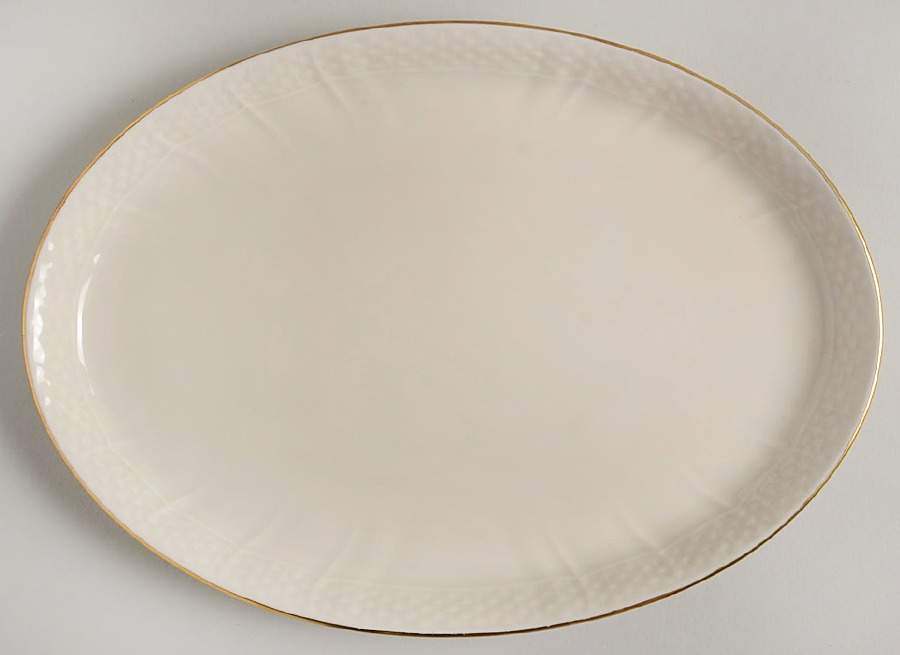 Josephine Cream 10" Oval Tray by Royal Copenhagen-1