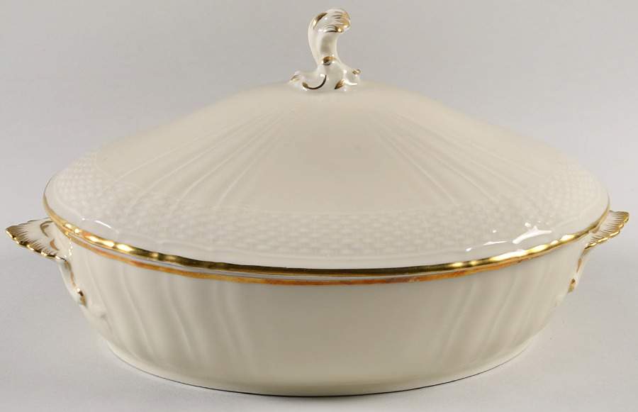 Josephine Cream Oval Covered Vegetable by Royal Copenhagen-1