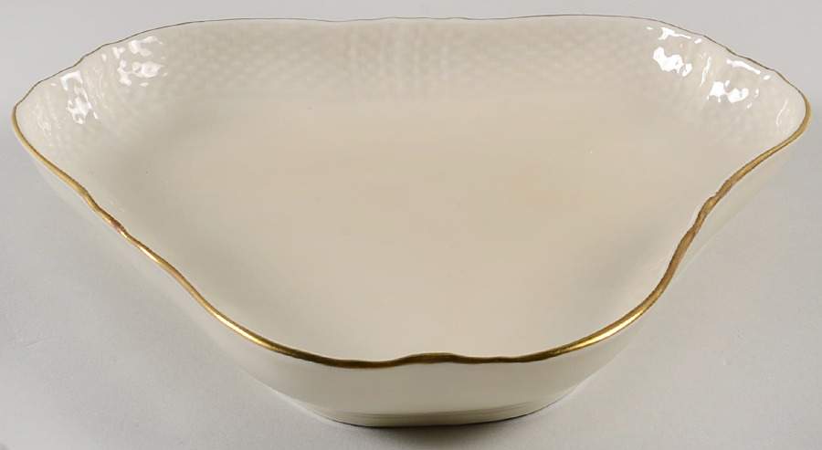 Josephine Cream Triangular Cake Plate by Royal Copenhagen-1