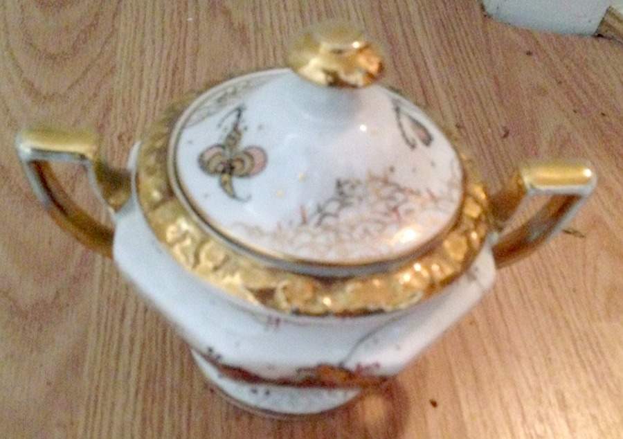 Golden Dragons Sugar Bowl & Lid by Rosenthal - Continental-1