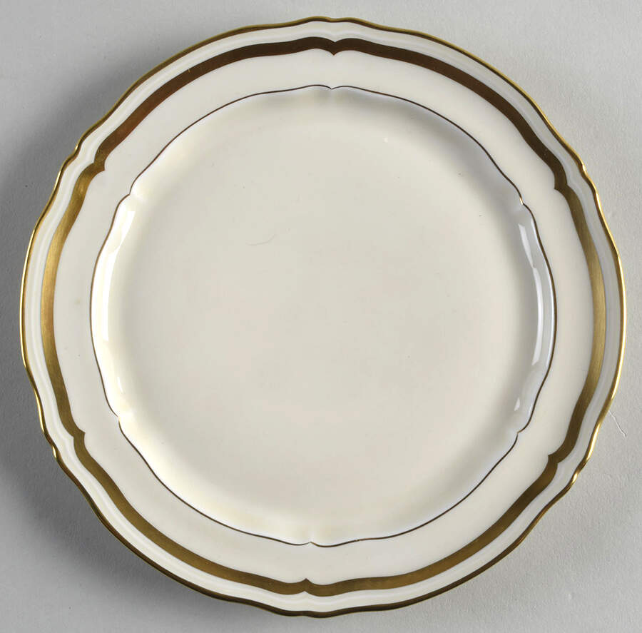 Marie Antoinette Gold on Cream Salad Plate by Raynaud-1