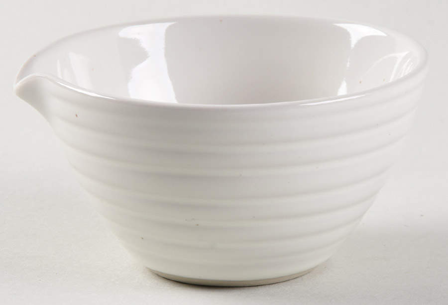 Maze Grill White Small Dip Bowl with Spout by Royal Doulton-1