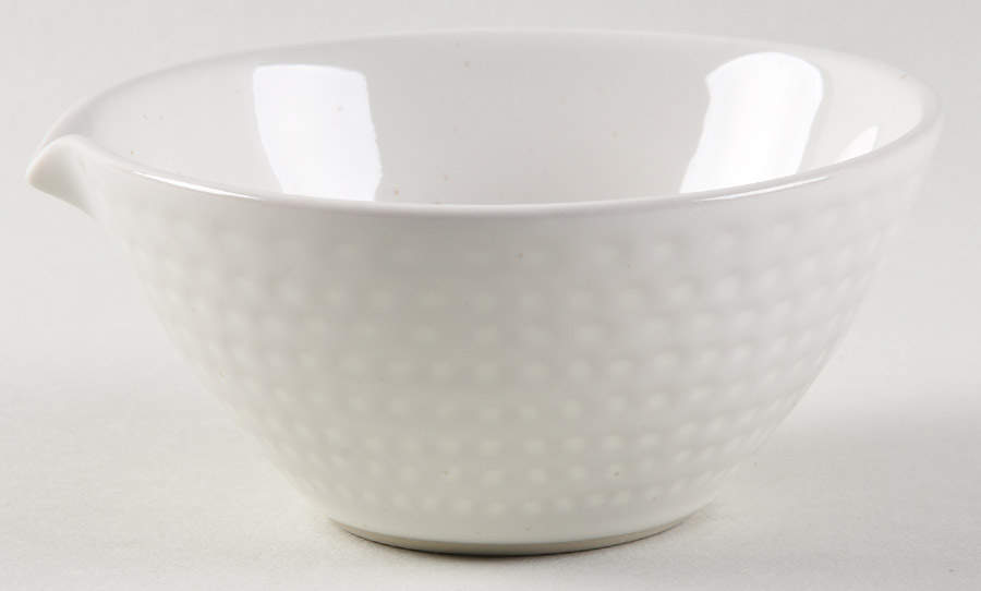 Maze Grill White Medium Dip Bowl with Spout by Royal Doulton-1