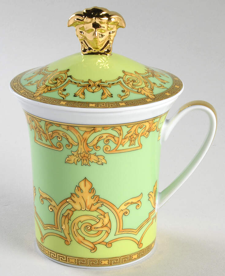Green Floralia Mug & Lid (30th Anniversary Backstamp) by Rosenthal - Continental-1