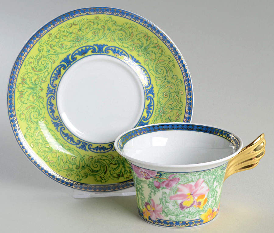 DV Floralia 25th Anniversary Cup & Saucer Set by Rosenthal - Continental-1