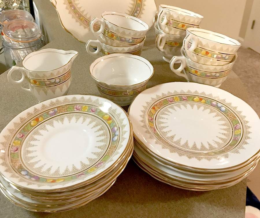 Regency Footed Cup & Saucer Set by Royal Stafford-1