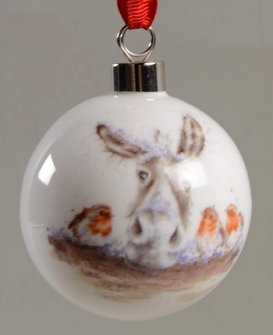 Wrendale Designs Christmas Ornament by Royal Worcester-1