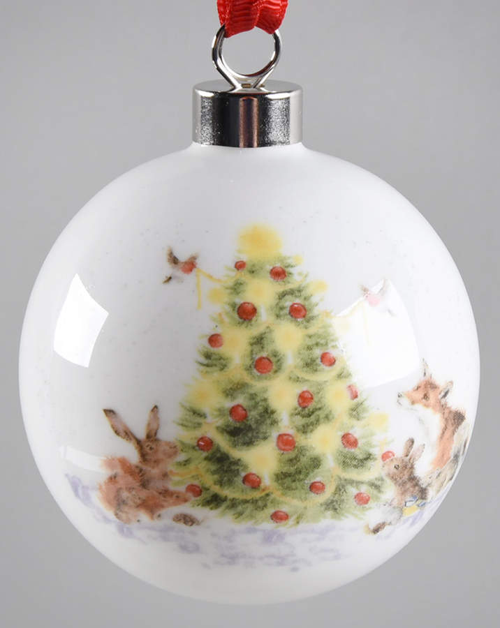 Wrendale Designs Christmas Ornament by Royal Worcester-1