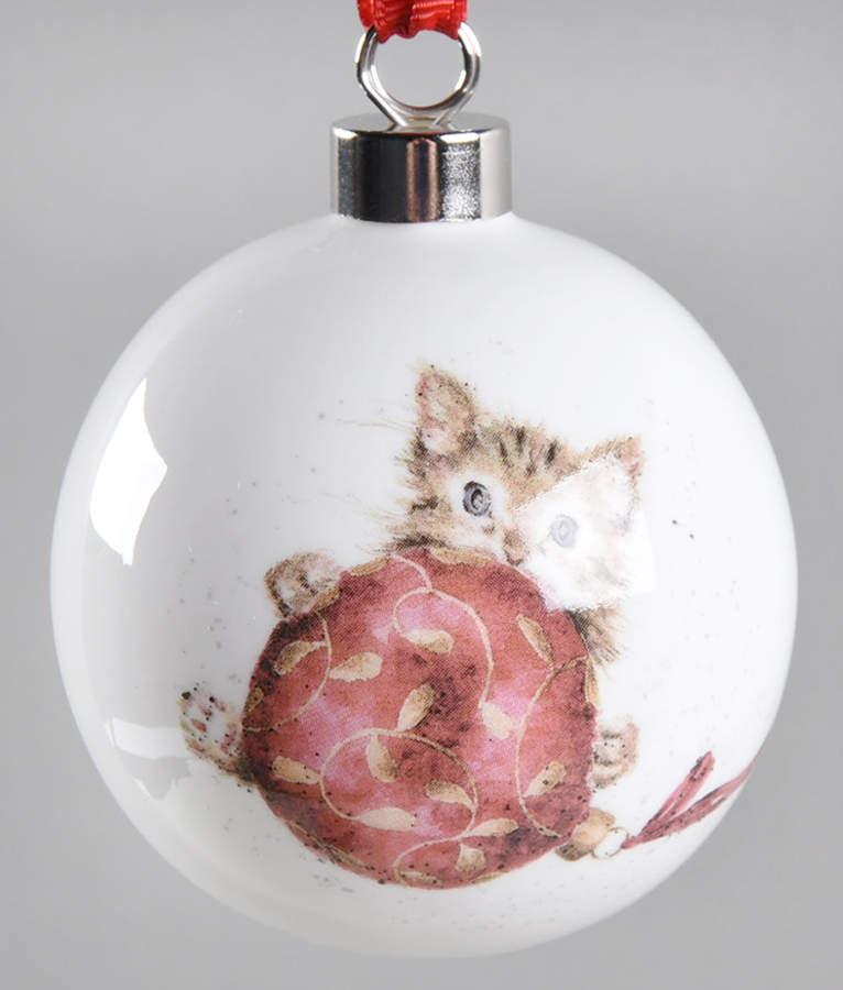 Wrendale Designs Christmas Ornament by Royal Worcester-1