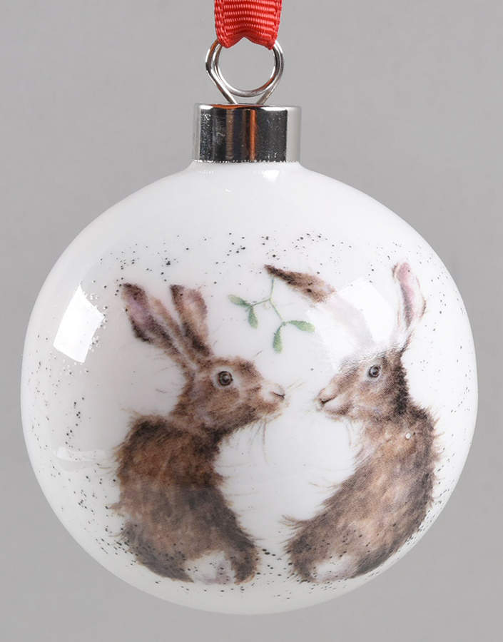 Wrendale Designs Christmas Ornament by Royal Worcester-1