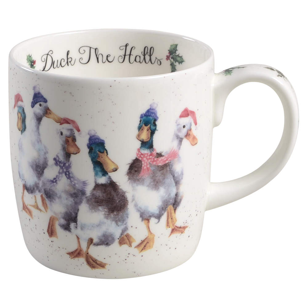 Wrendale Designs Christmas Mug by Royal Worcester-1