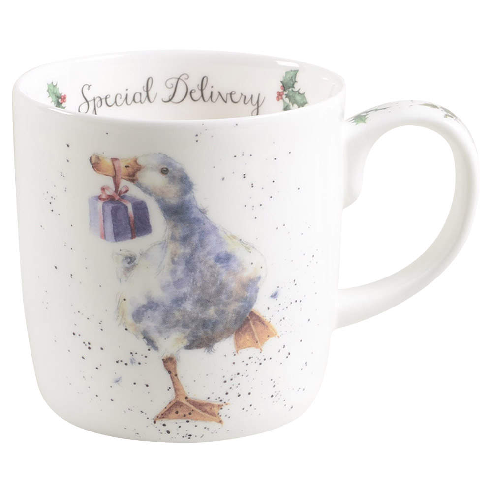 Wrendale Designs Christmas Mug by Royal Worcester-1