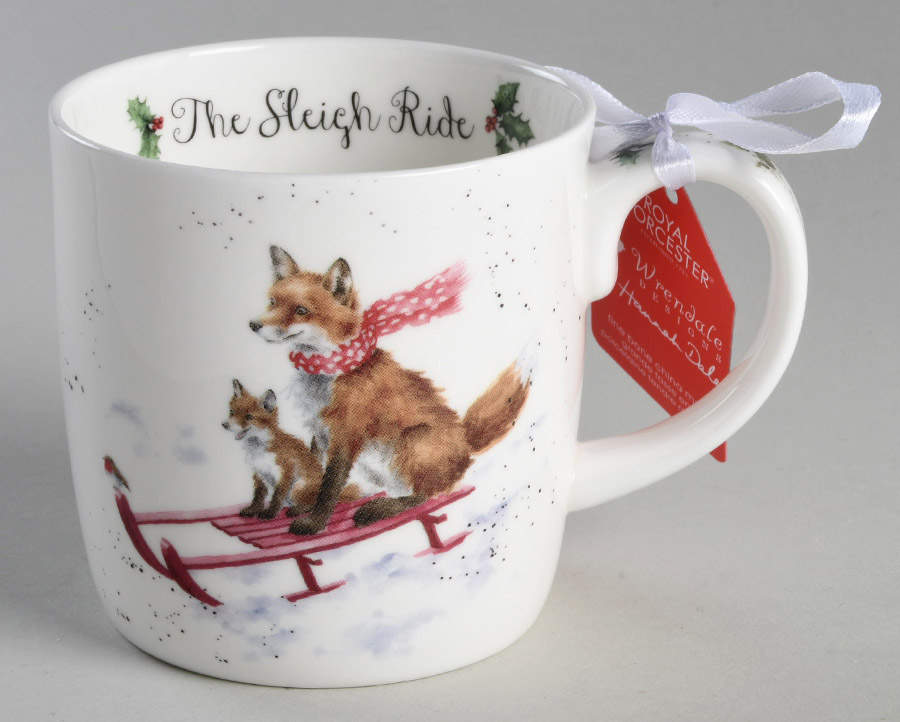 Wrendale Designs Christmas Mug by Royal Worcester-1