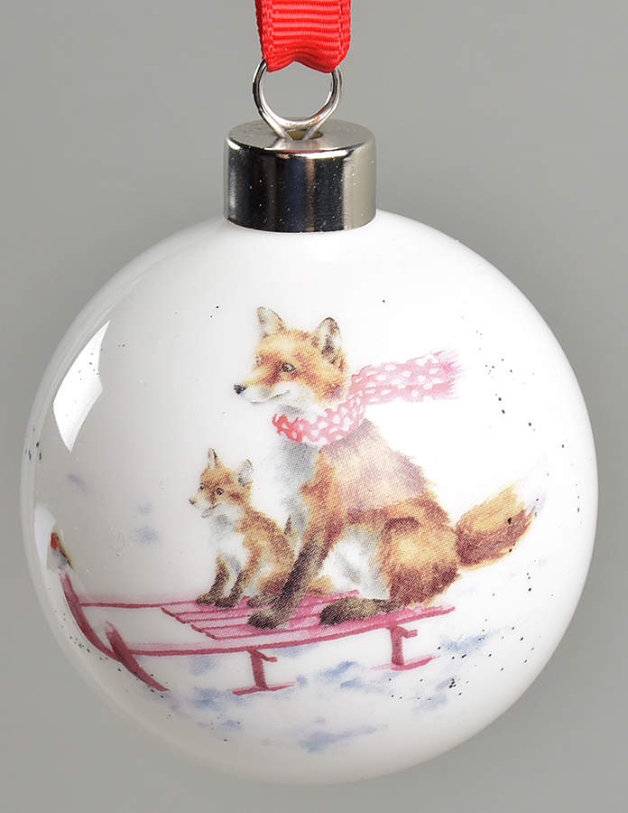 Wrendale Designs Christmas Ornament by Royal Worcester-1