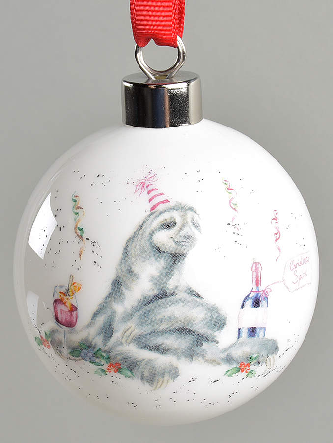 Wrendale Designs Christmas Ornament by Royal Worcester-1
