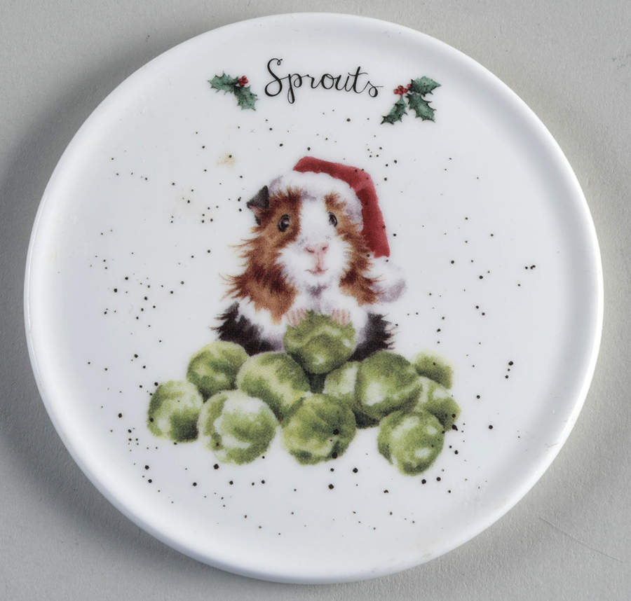 Wrendale Designs Christmas Coaster Only for Mug & Coaster Set by Royal Worcester-1