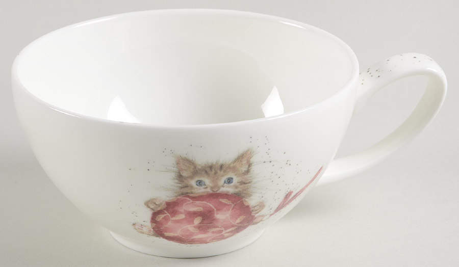 Wrendale Designs Christmas Cup for Individual Teapot & Lid with Cup by Royal Worcester-1