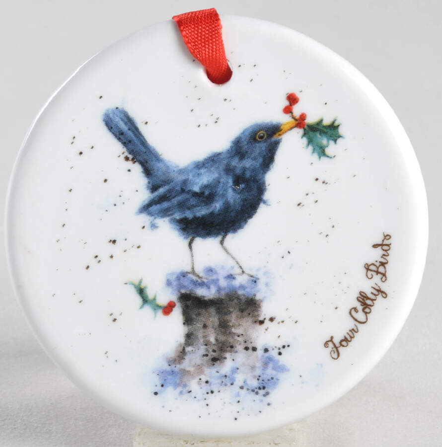 Wrendale Designs Christmas 12 Days of Christmas Ornament by Royal Worcester-1