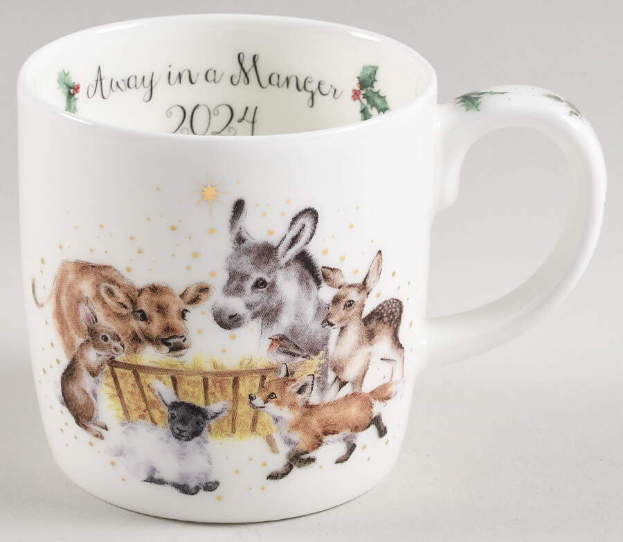 Wrendale Designs Christmas 2024 Annual Mug by Royal Worcester-1