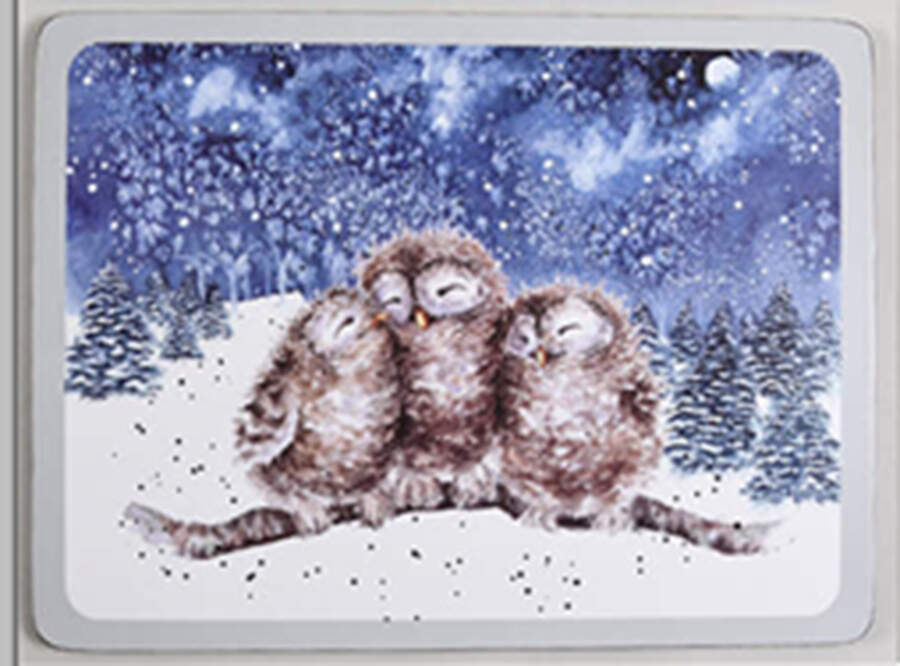 Wrendale Designs Christmas Corkboard Placemat by Royal Worcester-1