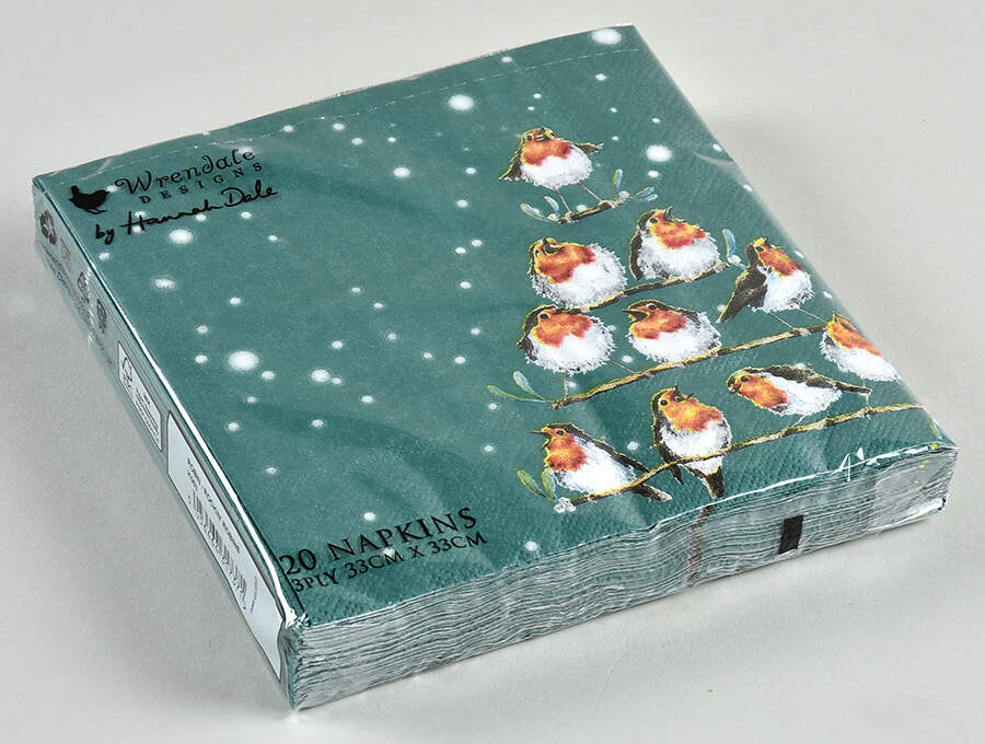 Wrendale Designs Christmas Package of Paper Luncheon Napkins by Royal Worcester-1
