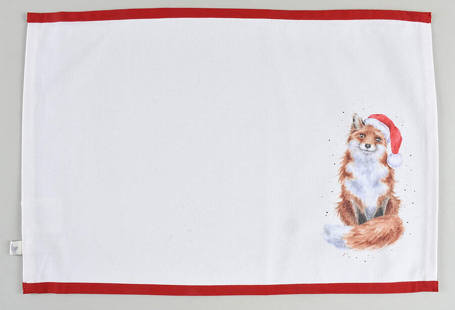 Wrendale Designs Christmas Cloth Placemat by Royal Worcester-1